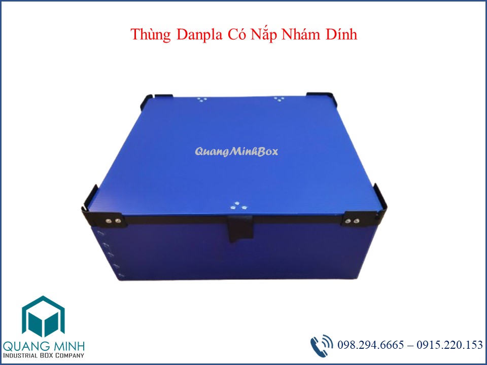 Thùng Danpla Có Nắp Nhám Dính