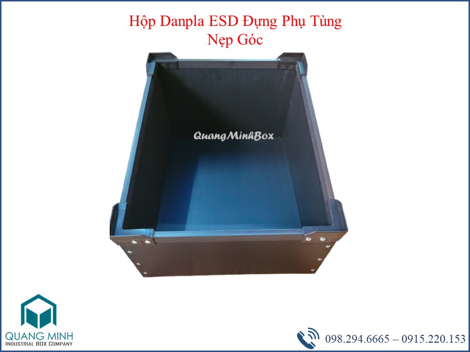 Hộp Danpla ESD Đựng Phụ Tùng Nẹp Góc