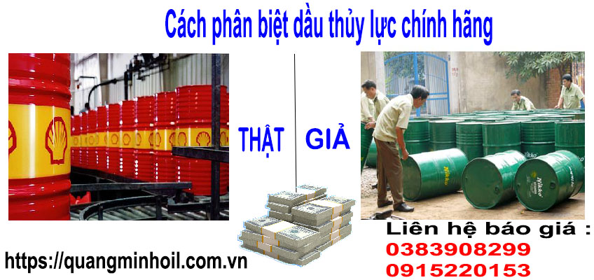 Cách phân biệt dầu thủy lực  chính hãng